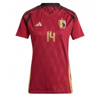 Camisa de time de futebol Bélgica Dodi Lukebakio #14 Replicas 1º Equipamento Feminina Europeu 2024 Manga Curta